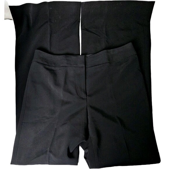 ANN TAYLOR Lined Dress Slacks Flat Front 4-Pocket Hook Closure Sz 4/32 Blk NWOT! - Picture 2 of 16